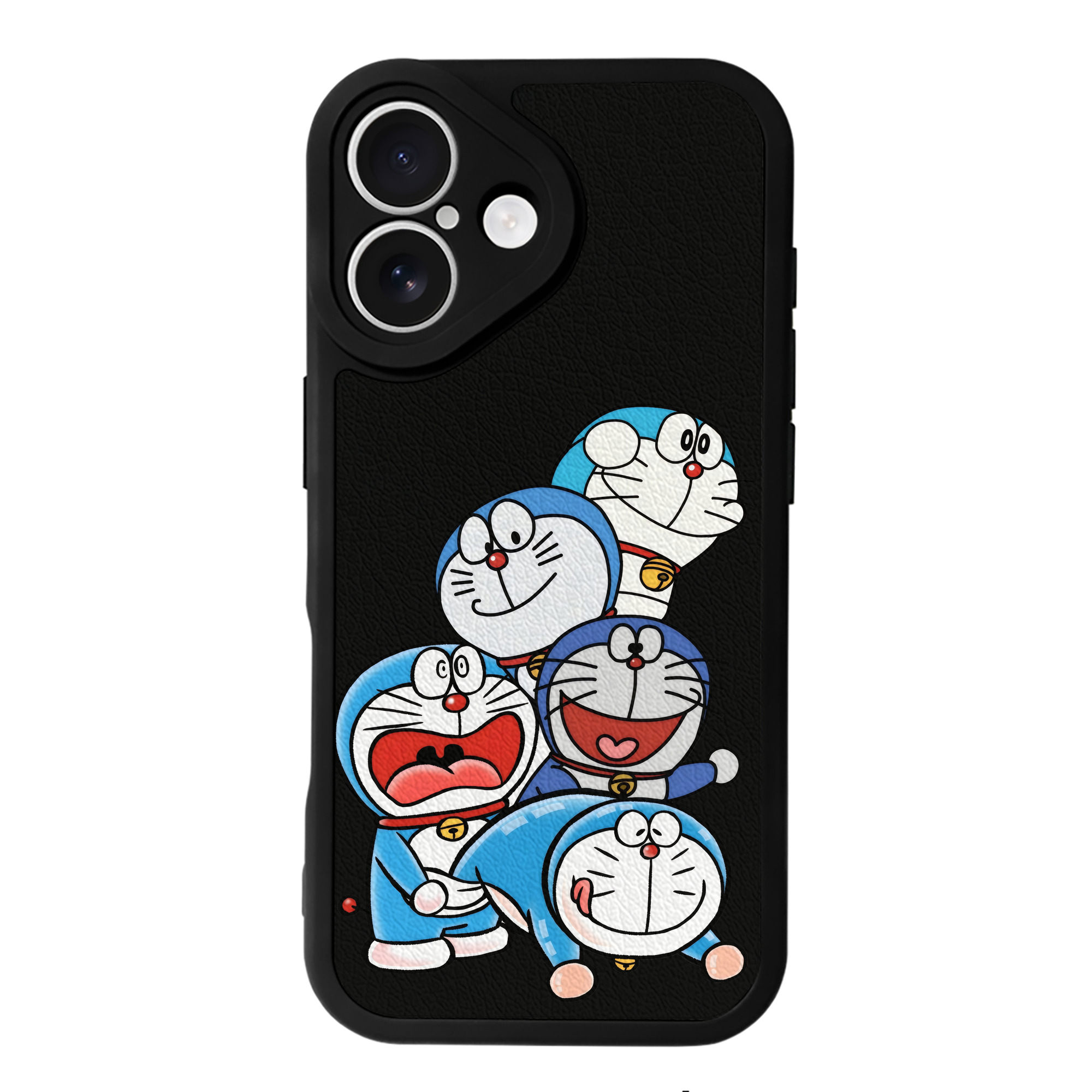 （画像用） ドラえもん Doraemon 【iPhone 16シリーズ対応】シリコンスマホケース（レザー調） 材質：シリコン